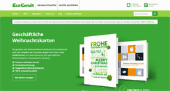 Desktop Screenshot of eco-weihnachtskarten.de